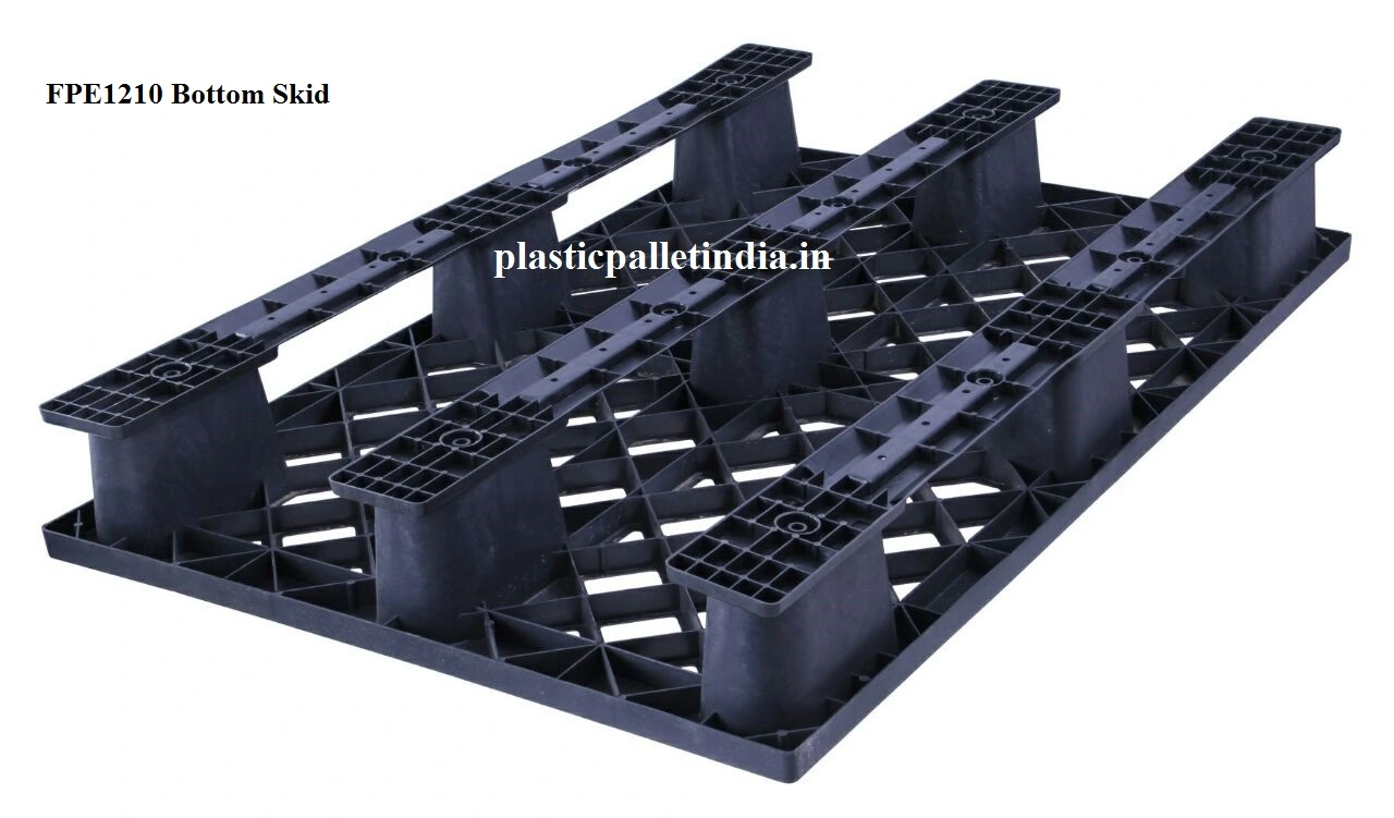 FPE1210 Bottom - Light Weight Pallets plastic pallet size 1200 mm x 1000 mm x 135 mm export-ready, durable, suitable for UAE logistics