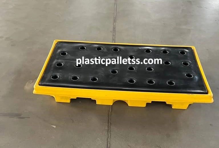 Spill Containment Pallet 2 Drums - Spill Containment Pallets plastic pallet size 1310 mm x 720 mm x 200 mm export-ready, durable, suitable for UAE logistics